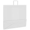 vidaXL Paper Bags 50 pcs with Handles White 54x15x49 cm