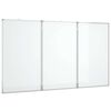 vidaXL Magnetic Whiteboard Foldable 180x80x1.7 cm Aluminium