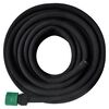 vidaXL Garden Soaker Hose Black 0.6" 50 m Rubber