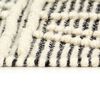 vidaXL Rug Handwoven Wool 140x200 cm Black/White