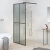 vidaXL Walk-in Shower Screen 90x195cm Dark Tempered Glass