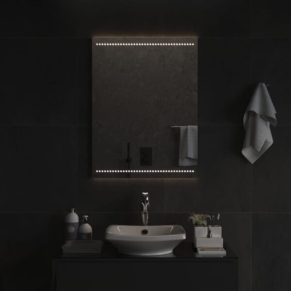vidaXL LED Bathroom Mirror 60x80 cm
