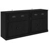 vidaXL Sideboards 2 pcs Black Oak 70 x 35.5 x 67.5 cm Engineered Wood