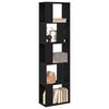 vidaXL Bookcase Black Oak 45 x 23.5 x 162.5 cm