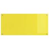 vidaXL Kitchen Backsplash 2 pcs Yellow 110 x 50 cm Tempered Glass