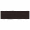 vidaXL Table Top Dark Brown 200x60x(2-6) cm Treated Solid Wood Live Edge