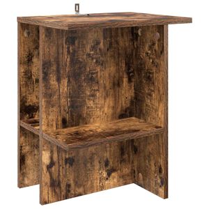 vidaXL Coffee Table Smoked Oak 40 x 30 x 49 cm Engineered Wood
