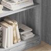 vidaXL Bookcase Grey Sonoma 80x24x109 cm Engineered Wood