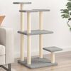 vidaXL Cat Scratching Posts with Platforms Light Grey 98.5 cm