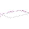vidaXL Table Top 100x60x2.5 cm Rectangular&nbsp;Solid Wood Acacia Live Edge