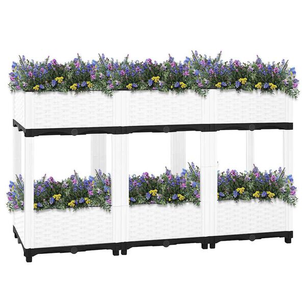 vidaXL Raised Bed 120x40x71 cm Polypropylene