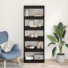 vidaXL Book Cabinet Black oak 60 x 30 x 166 cm Engineered wood