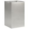 vidaXL Garden Planter Silver 30 x 30 x 40 cm Stainless Steel