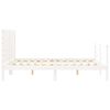 vidaXL Bed Frame without Mattress White 160x200 cm Solid Wood