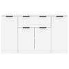 vidaXL Sideboards 3 pcs White Engineered Wood