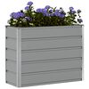 vidaXL Planter Light Grey 100 x 40 x 75 cm Steel
