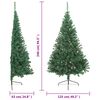 vidaXL Artificial Half Christmas Tree with Stand Green 240 cm PVC