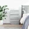 vidaXL Bedside Cabinet with 3 Drawers Grey Sonoma 39x35x65 cm