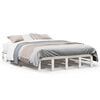 vidaXL Bed Frame without Mattress White 120x200 cm Solid Wood Pine