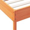 vidaXL Bed Frame without Mattress Wax Brown 90x190 cm Single Solid Wood Pine