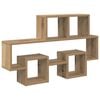 vidaXL Wall Shelf Artisan oak 82 x 15 x 51 cm Engineered wood