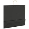 vidaXL Paper Bags 250 pcs with Handles Black 54x15x49 cm