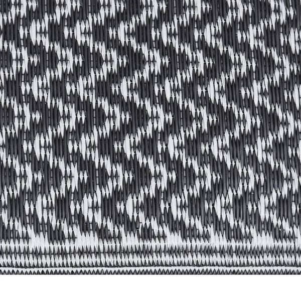 vidaXL Outdoor Rug ARAKIL Black 140x200 cm PP