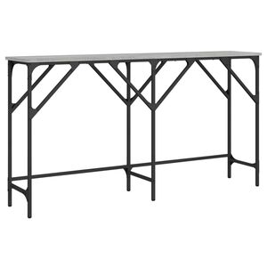 vidaXL Console Table Grey Sonoma 140x29x75 cm Engineered Wood