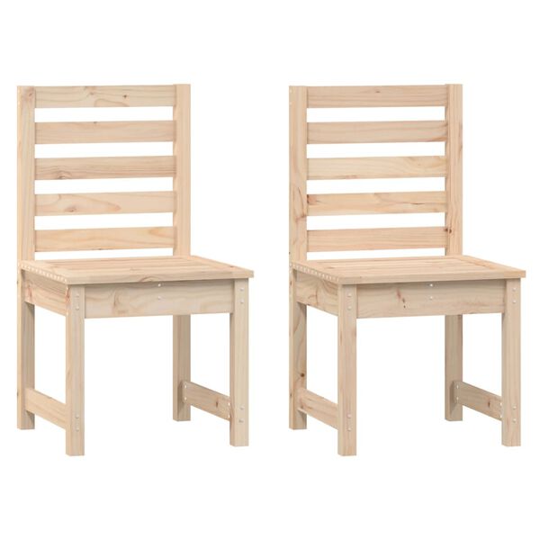vidaXL Garden Chairs 2 pcs 50x48x91.5 cm Solid Wood Pine
