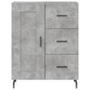 vidaXL Highboard Concrete Grey 69.5x34x180 cm Engineered Wood