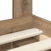 vidaXL Bed Frame Artisian Oak 120 x 200 cm Solid Pine Wood