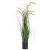 vidaXL Artificial Grass Plant with Cattail 110 cm