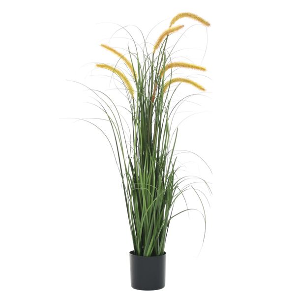 vidaXL Artificial Grass Plant with Cattail 110 cm