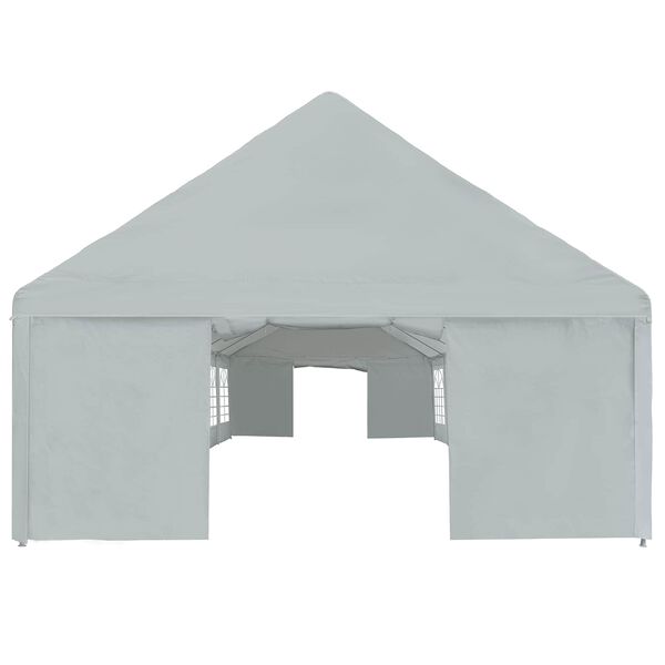 vidaXL Tent Fabric without Frame Grey 10 x 5 m PE