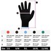 vidaXL Work Gloves 24 pcs Black 9 / L Polyester