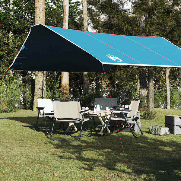 vidaXL Camping Tarp Blue 420x440 cm Waterproof