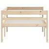 vidaXL Bed Frame without Mattress Solid Pinewood 90x200 cm
