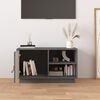 vidaXL TV Cabinet Grey 70x34x40 cm Solid Wood Pine