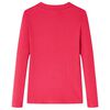 Kids' T-shirt with Long Sleeves Bright Pink 92
