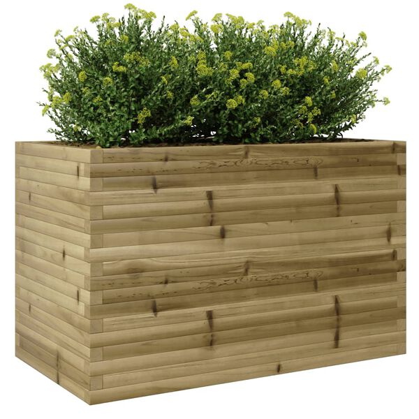 vidaXL Garden Planter 110x60x68.5 cm Impregnated Wood Pine