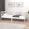 vidaXL Day Bed without Mattress White Solid Wood Pine 90x190 cm Single