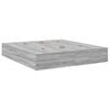 vidaXL Storage Bed Frame Grey Sonoma 180 x 200 cm Engineered Wood