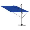 vidaXL Roma Parasol Blue 286 x 285 x 265 cm Polyester and Aluminium