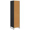 vidaXL Warderobe 2 pcs Black Oak 50 x 50 x 200 cm Engineered Wood