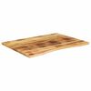 vidaXL Desk Top with Curve 100x80x2.5 cm Solid Wood Rough Mango
