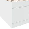 vidaXL Daybed with Drawers without Mattress White 100x200 cm