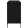 vidaXL Basin Cabinet with Drawers Black Oak 90x34.5x60 cm
