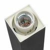 vidaXL Bollard Lights with Sensor&Outlet 3 pcs 50 cm Black IP44
