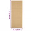 vidaXL Rug Natural Sisal 80x200 cm