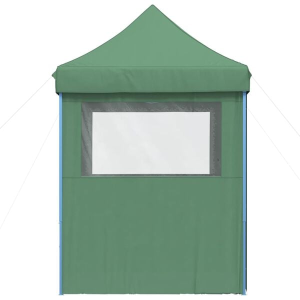 vidaXL Foldable Party Tent Pop-Up with 4 Sidewalls Green